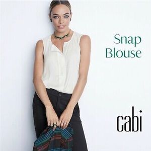 Cabi sleeveless Snap Blouse, NWOT